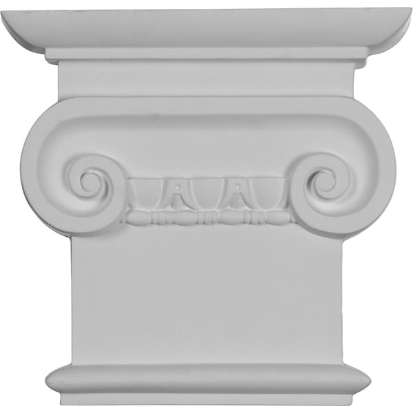 Ekena Millwork 8 1/4"W x 7 7/8"H Classic Ionic Capital (Fits Pilasters up to 5 3/4"W x 5/8"D) - CAP08X07X02CL