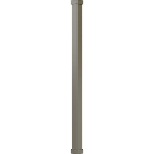 Ekena Millwork 6" x 9' Endura-Aluminum Craftsman Style Column Square Shaft (For Post Wrap Installation) Non-Tapered - EA0609INPSGCRCR