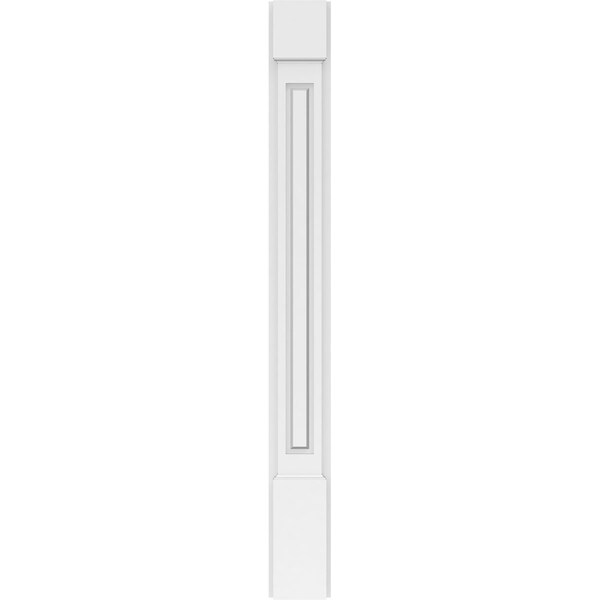 Ekena Millwork Raised Panel PVC Pilaster w/Standard Capital & Base, 5W x 48H x 2P, PR - PILP05X048RP01-2