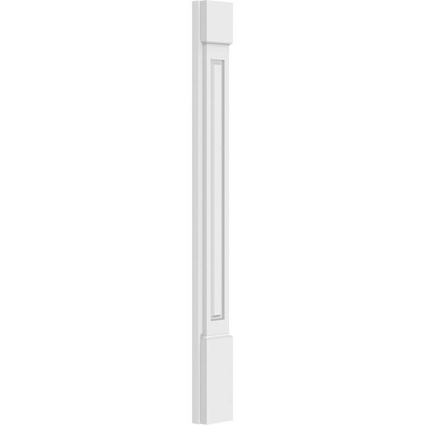 Ekena Millwork Raised Panel PVC Pilaster w/Standard Capital & Base, 5W x 48H x 2P, PR - PILP05X048RP01-2