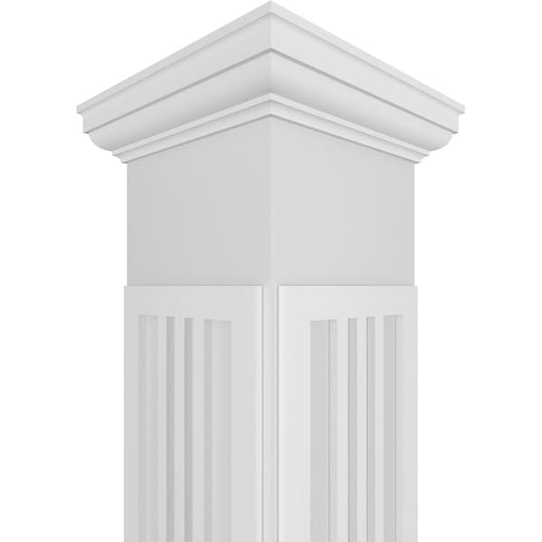 Ekena Millwork Craftsman Classic Square Non-Tapered San Miguel Mission Style Fretwork Column - CC1208ENSMDTUTU