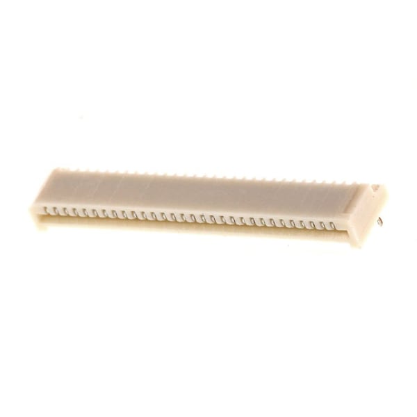 Conector FFC/FPC de Molex, 30 contactos, 1 fila, hembra, ángulo recto, paso de 0.039 pulgadas, terminal de soldadura - 528073010.