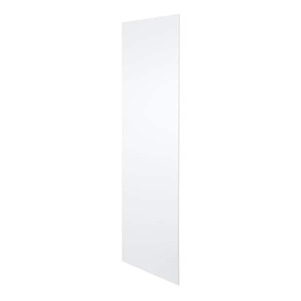 Cambridge White Shaker Slab Style Pantry Kitchen Cabinet End Panel (24 in W x 0.75 in D x 96 in H) - SA-TUEP96-SW