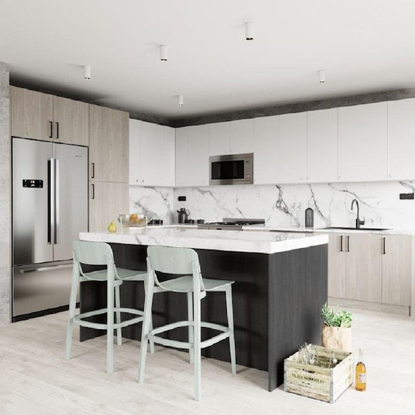 Cambridge Quick Assemble Modern Style, Shaker White 90 in. Pantry Kitchen Cabinet (18 in. W x 24 in. D x 90 in. H) - SA-PU1890-SW