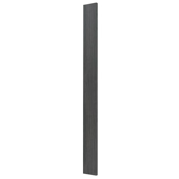Cambridge Carbon Marine Slab Style Kitchen Cabinet Filler (3 in W x 0.75 in D x 34.5 in H) - SA-BUSF34-CM