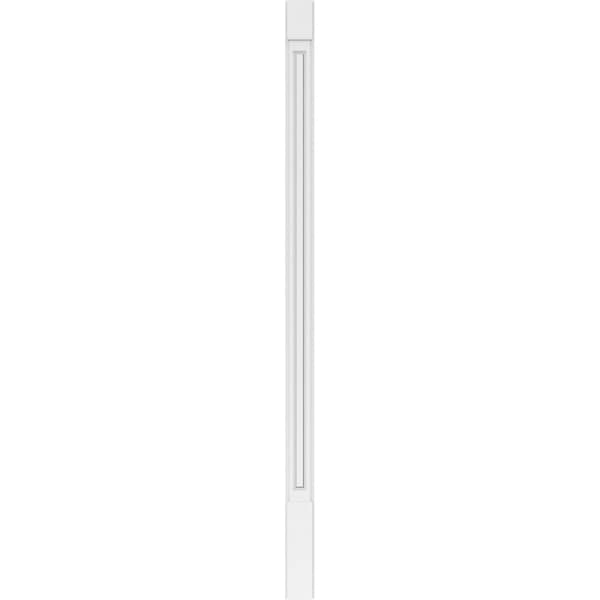 Ekena Millwork Raised Panel PVC Pilaster w/Standard Capital & Base, 5W x 102H x 2P, PR - PILP05X102RP01-2