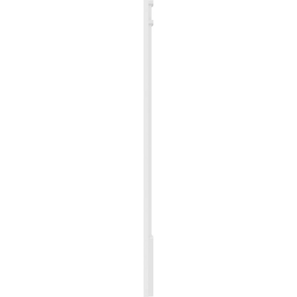 Ekena Millwork Plain PVC Pilaster w/Decorative Capital & Base, 6"W x 60"H x 2"P - PILP06X060SM02-2