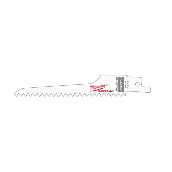 Milwaukee Tool SAWZALL  5" 6 TPI Plaster Blades - 5 PK - 48-00-5052