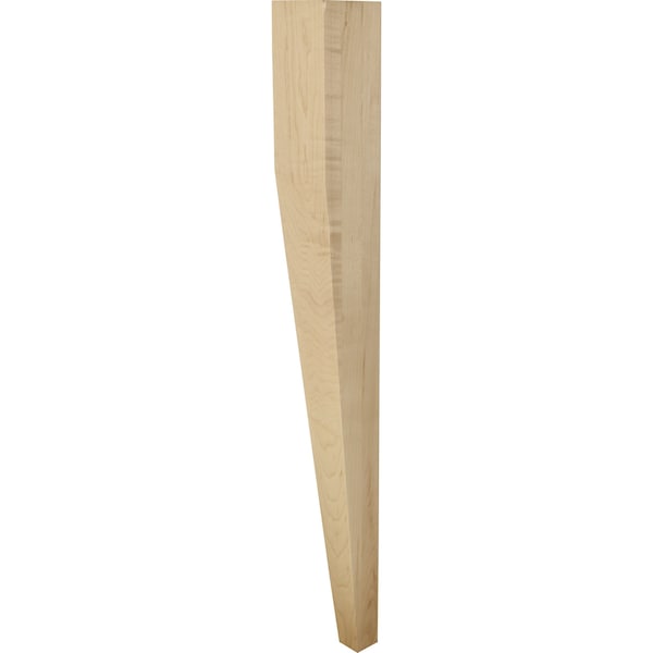 Hardware Resources 3-1/2" Wx3-1/2"Dx25-1/4"H White Birch Two Side Tapered Post - P31TL-WB