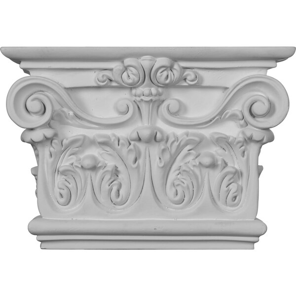 Ekena Millwork 10 3/8"W x 7 1/2"H x 2 5/8"P Artis Onlay Capital (Fits Pilasters up to 7 3/4"W x 1 3/8"D) - CAP07X10X03AR