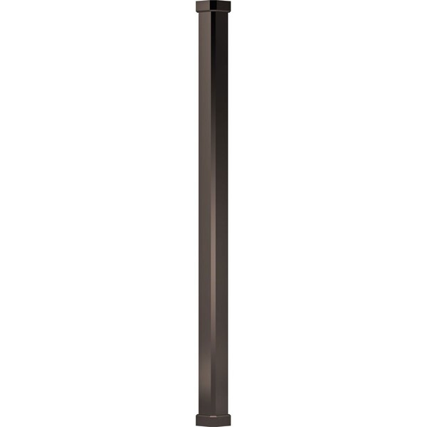 Ekena Millwork 6" x 10' Endura-Aluminum Craftsman Style Column, Square Shaft For Post Wrap Installation Non-Tapered - EA0610INPSCCRCR