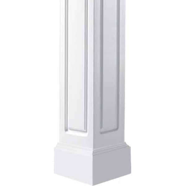 Ekena Millwork Craftsman Classic Square Non-Tapered Raised Panel Column w/ Mission Capital & Mission Base - EC1210ENRMIMI