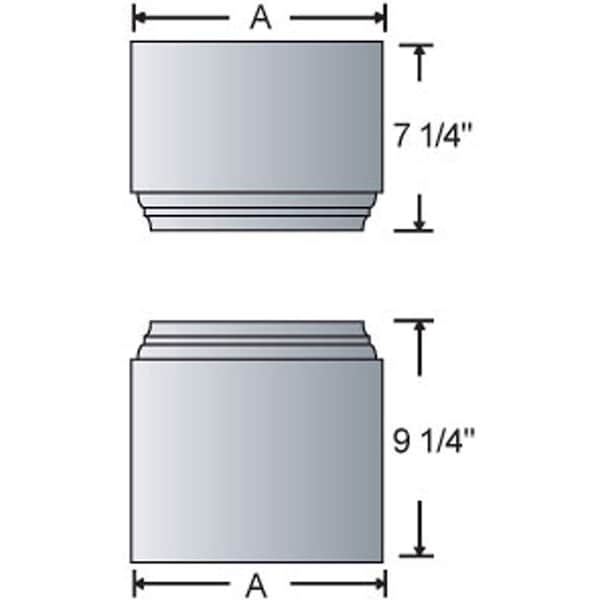 Ekena Millwork Craftsman Classic Square Non-Tapered Raised Panel Column w/ Mission Capital & Mission Base - EC1210ENRMIMI