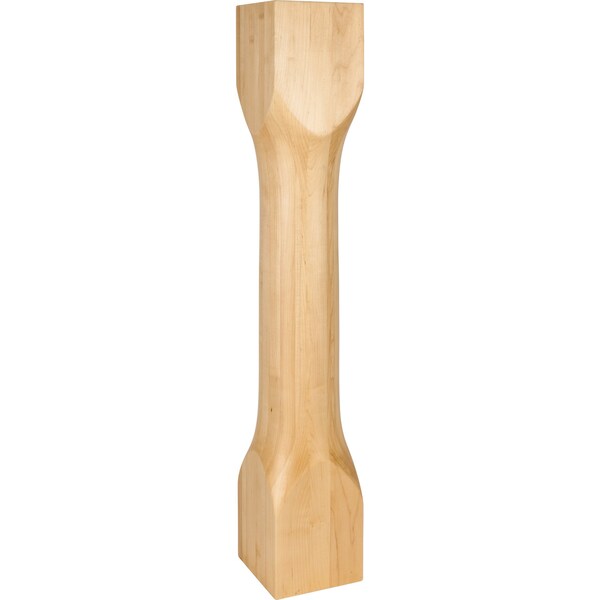 Hardware Resources 6" Wx6"Dx35-1/2"H Alder Cathedral Turned Post - P83-6-ALD