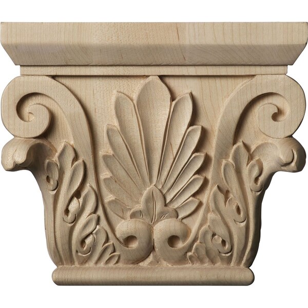 Ekena Millwork 6 1/2"W x 4 3/8"BW x 2 1/2"D x 5 1/2"H Small Chesterfield Capital, Cherry - CAP06X02X05CHCH