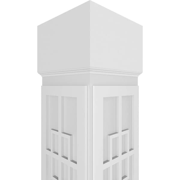 Ekena Millwork Craftsman Classic Square Non-Tapered San Antonio Mission Style Fretwork Column - CC1010ENSADCSCS
