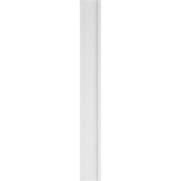 Ekena Millwork Two Equal Raised Panel PVC Pilaster w/Standard Capital & Base, 12"W x 102"H x 2"P - PILP12X102DRP01-2