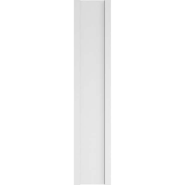 Ekena Millwork Two Equal Raised Panel PVC Pilaster w/Standard Capital & Base, 12"W x 60"H x 2"P - PILP12X060DRP01-2