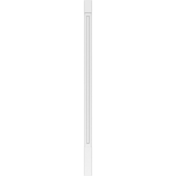 Ekena Millwork Raised Panel PVC Pilaster w/Standard Capital & Base, 5W x 108H x 2P, PR - PILP05X108RP01-2