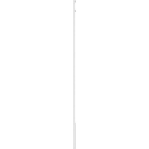 Ekena Millwork Two Equal Flat Panel PVC Pilaster w/Decorative Capital & Base, 10"W x 108"H x 2"P - PILP10X108DFP02-2