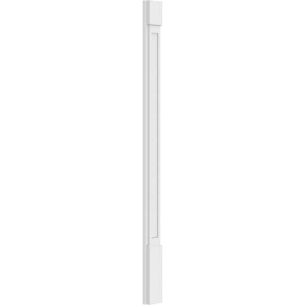 Ekena Millwork Flat Panel PVC Pilaster w/Standard Capital & Base, 5"W x 72"H x 2"P - PILP05X072FP01-2