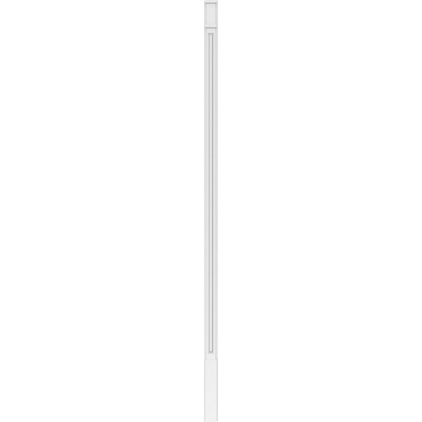 Ekena Millwork Raised Panel PVC Pilaster w/Decorative Capital & Base, 4W x 120H x 2P, PR - PILP04X120RP02-2