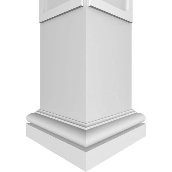 Ekena Millwork Craftsman Classic Square Non-Tapered X-Board Farmhouse Fretwork Column - CC1208ENXFHTUTU