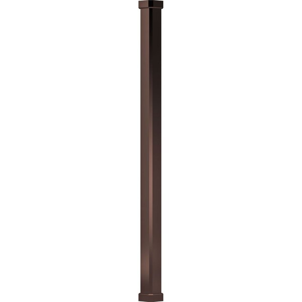 Ekena Millwork 6" x 8' Endura-Aluminum Craftsman Style Column Square Shaft (For Post Wrap Installation) Non-Tapered - EA0608INPSBCRCR