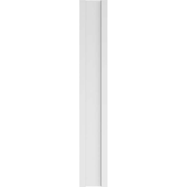 Ekena Millwork Two Equal Flat Panel PVC Pilaster w/Decorative Capital & Base, 9"W x 60"H x 2"P - PILP09X060DFP02-2