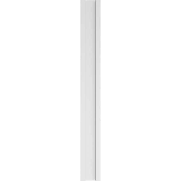 Ekena Millwork Two Equal Flat Panel PVC Pilaster w/Decorative Capital & Base, 8W x 72H x 2P, PR - PILP08X072DFP02-2