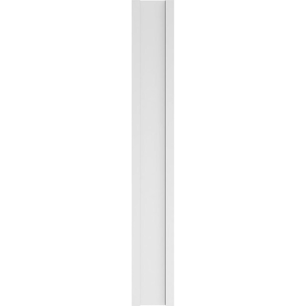 Ekena Millwork Two Equal Flat Panel PVC Pilaster w/Standard Capital & Base, 10"W x 72"H x 2"P - PILP10X072DFP01-2