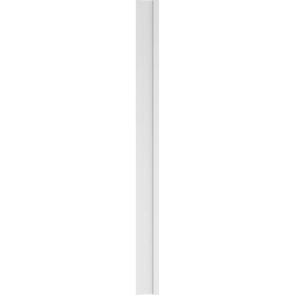 Ekena Millwork Two Equal Raised Panel PVC Pilaster w/Decorative Capital & Base, 8"W x 102"H x 2"P - PILP08X102DRP02-2