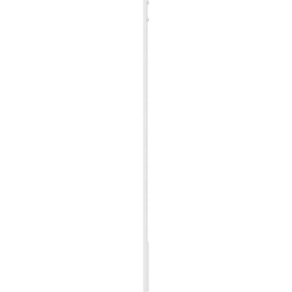 Ekena Millwork Two Equal Raised Panel PVC Pilaster w/Decorative Capital & Base, 8"W x 102"H x 2"P - PILP08X102DRP02-2