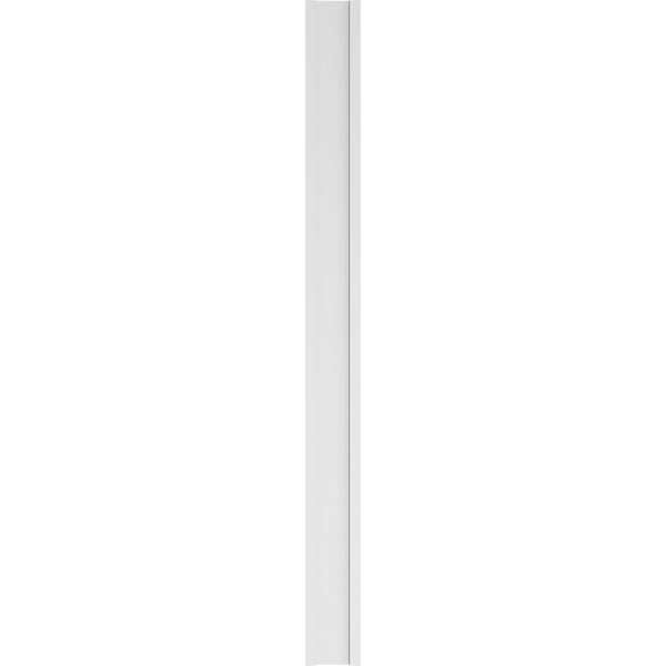 Ekena Millwork Flat Panel PVC Pilaster w/Decorative Capital & Base, 10"W x 120"H x 2"P - PILP10X120FP02-2