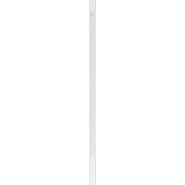 Ekena Millwork Flat Panel PVC Pilaster w/Standard Capital & Base, 4"W x 120"H x 2"P - PILP04X120FP01-2