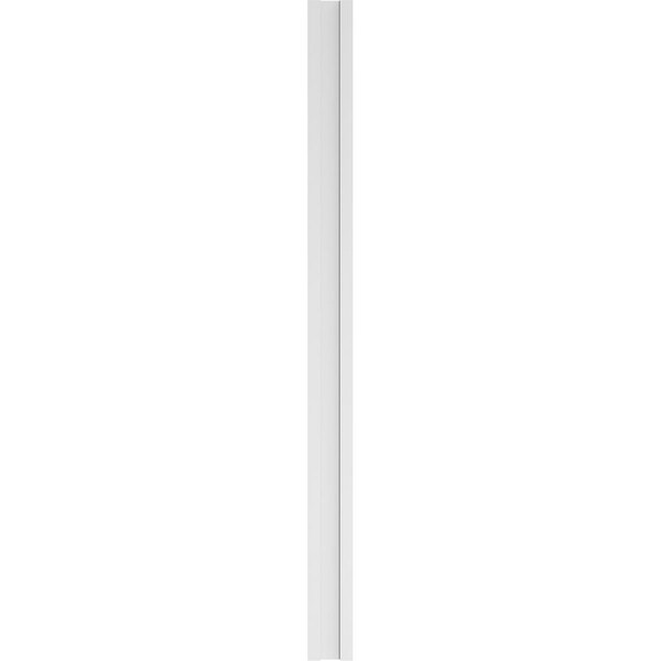 Ekena Millwork Flat Panel PVC Pilaster w/Decorative Capital & Base, 7"W x 102"H x 2"P - PILP07X102FP02-2