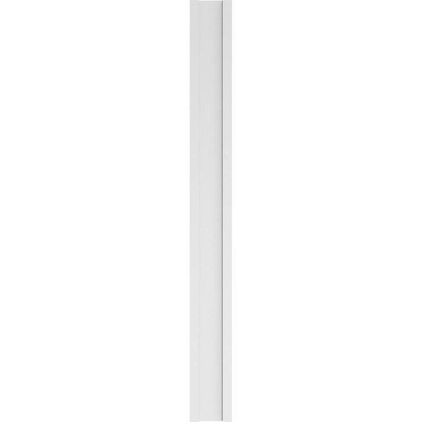 Ekena Millwork Two Equal Flat Panel PVC Pilaster w/Decorative Capital & Base, 9"W x 90"H x 2"P - PILP09X090DFP02-2