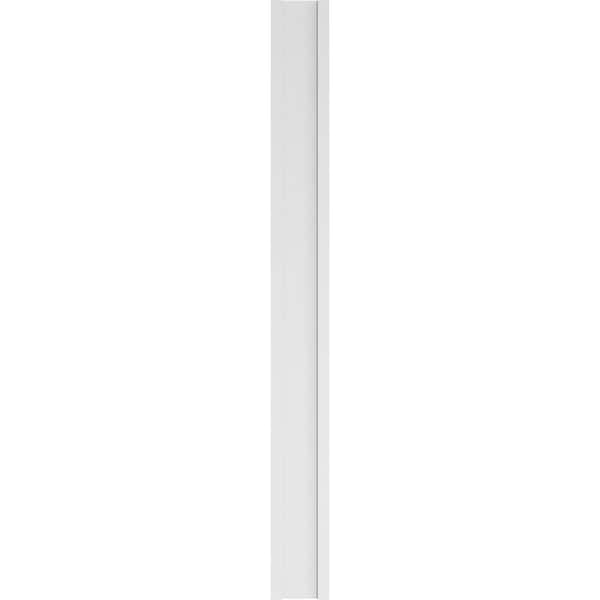 Ekena Millwork Fluted PVC Pilaster w/Decorative Capital & Base, 10"W x 102"H x 2"P - PILP10X102FL02-2