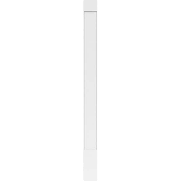 Ekena Millwork Plain PVC Pilaster w/Standard Capital & Base, 7"W x 90"H x 2"P - PILP07X090SM01-2