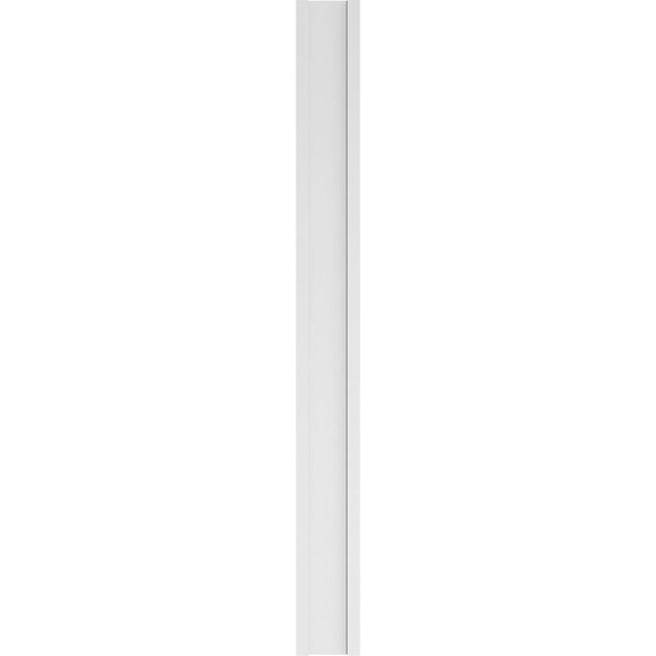 Ekena Millwork Fluted PVC Pilaster w/Standard Capital & Base, 10"W x 102"H x 2"P - PILP10X102FL01-2
