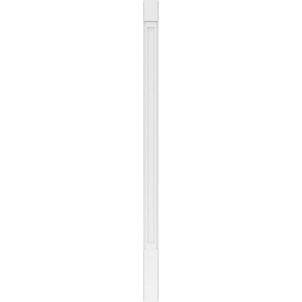 Ekena Millwork Flat Panel PVC Pilaster w/Standard Capital & Base, 5W x 96H x 2P, PR - PILP05X096FP01-2