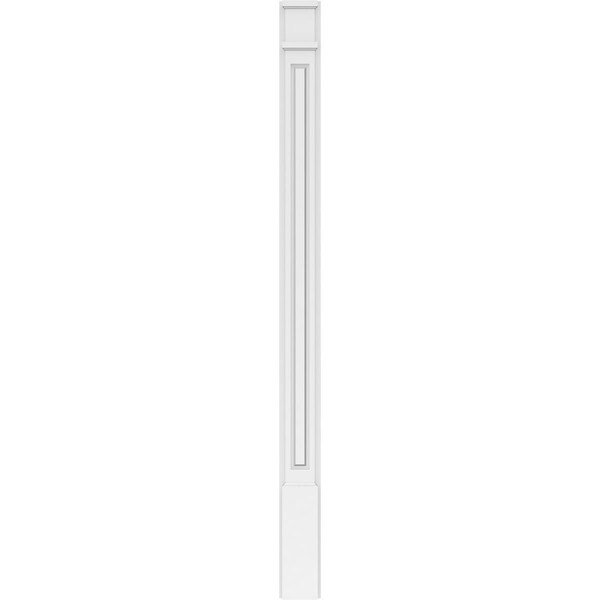 Ekena Millwork Raised Panel PVC Pilaster w/Decorative Capital & Base, 5"W x 72"H x 2"P - PILP05X072RP02-2