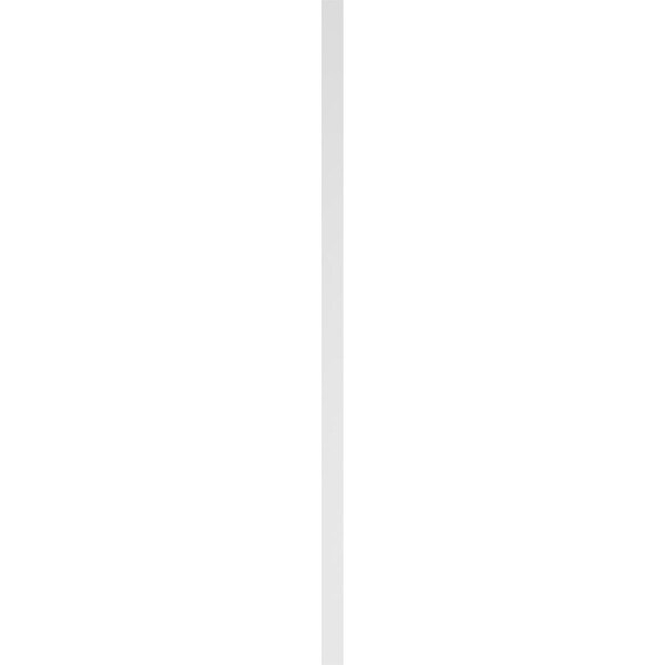 Ekena Millwork Two Equal Flat Panel PVC Pilaster w/Decorative Capital & Base, 4"W x 120"H x 2"P - PILP04X120DFP02-2