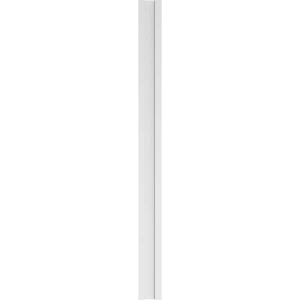 Ekena Millwork Two Equal Flat Panel PVC Pilaster w/Standard Capital & Base, 7"W x 90"H x 2"P - PILP07X090DFP01-2