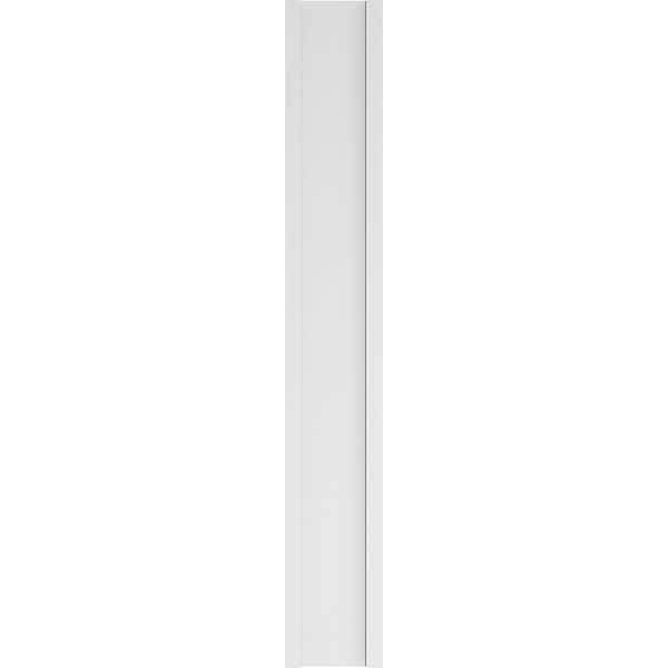 Ekena Millwork Plain PVC Pilaster w/Decorative Capital & Base, 12"W x 82"H x 2"P - PILP12X082SM02-2