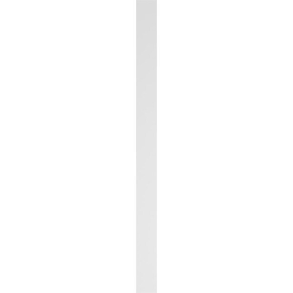 Ekena Millwork Two Equal Raised Panel PVC Pilaster w/Standard Capital & Base, 5"W x 72"H x 2"P - PILP05X072DRP01-2