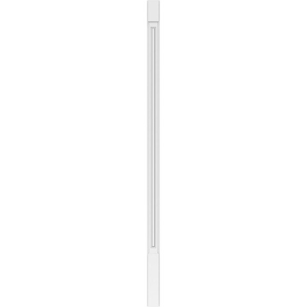 Ekena Millwork Raised Panel PVC Pilaster w/Standard Capital & Base, 4"W x 96"H x 2"P - PILP04X096RP01-2