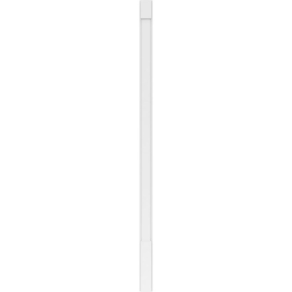 Ekena Millwork Plain PVC Pilaster w/Standard Capital & Base, 4"W x 90"H x 2"P - PILP04X090SM01-2
