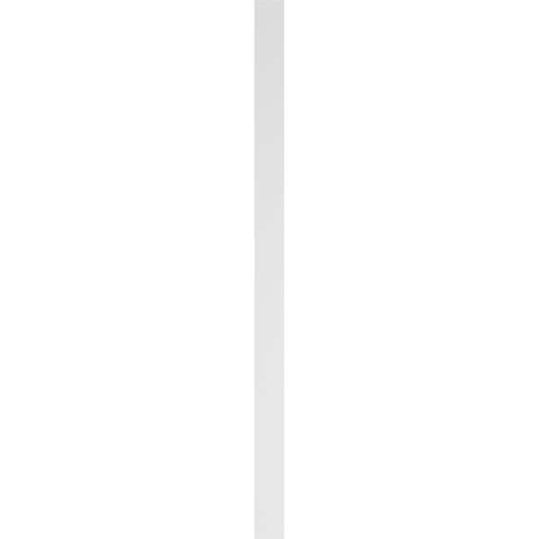 Ekena Millwork Plain PVC Pilaster w/Standard Capital & Base, 4W x 72H x 2P, PR - PILP04X072SM01-2