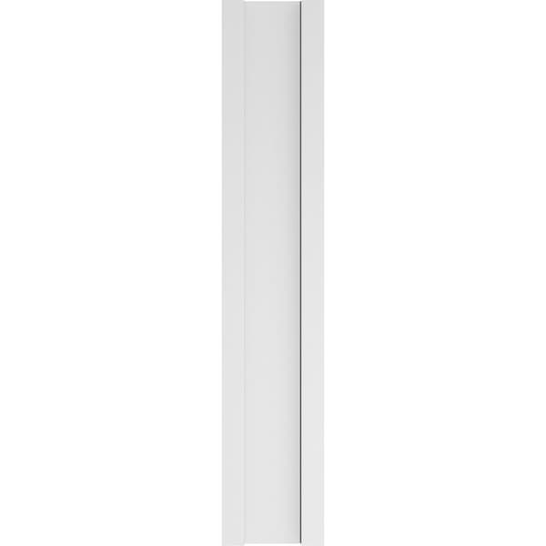 Ekena Millwork Two Equal Raised Panel PVC Pilaster w/Standard Capital & Base, 9"W x 48"H x 2"P - PILP09X048DRP01-2